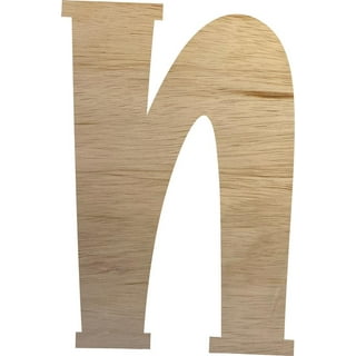 Wooden Letter Times, Unfinished 8'' Tall Alphabet A, Blank Wall Craft