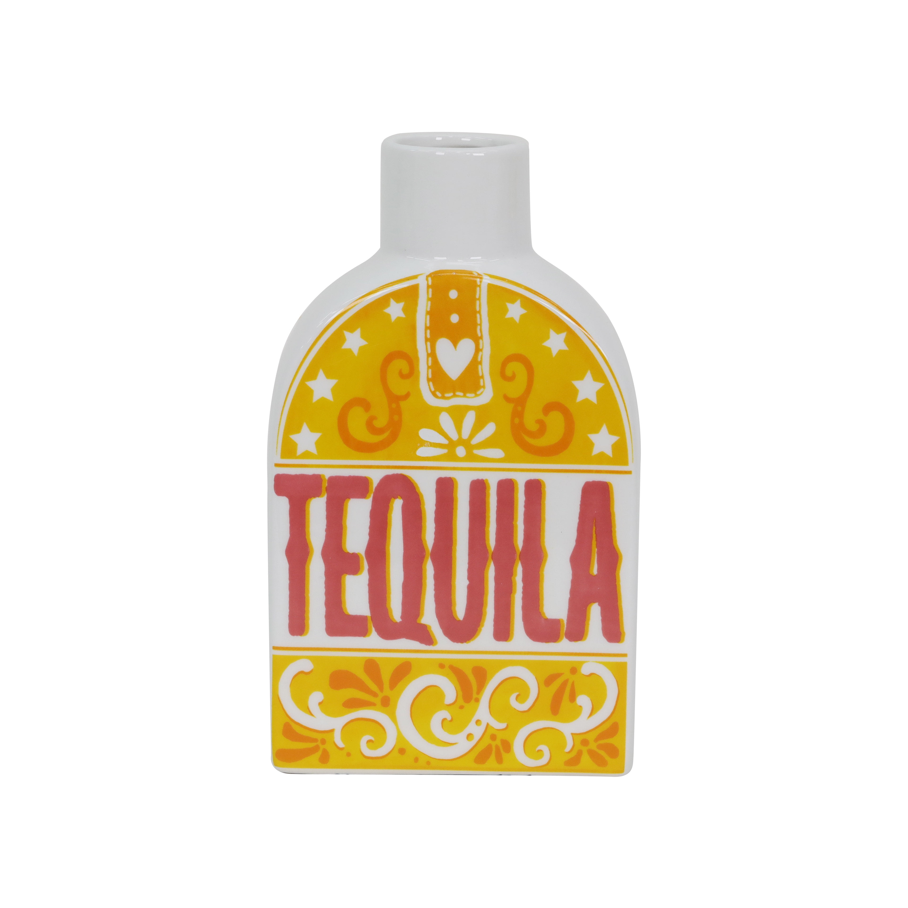 Colorful Ceramic Tequila-Themed Vase for Spring Decor
