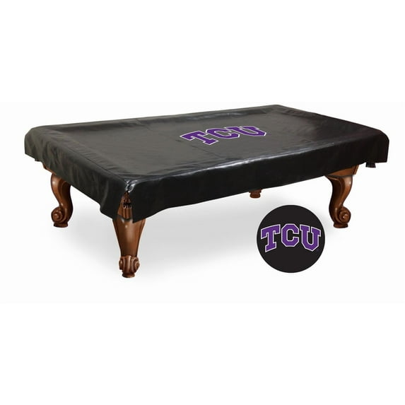 8' Texas Christian University Pool Table Cover