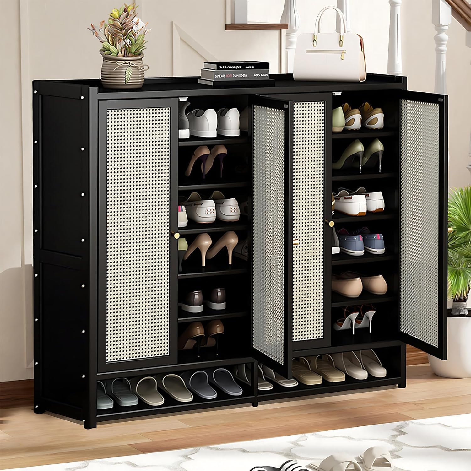 40 Pair Shoe Cabinet With Doors