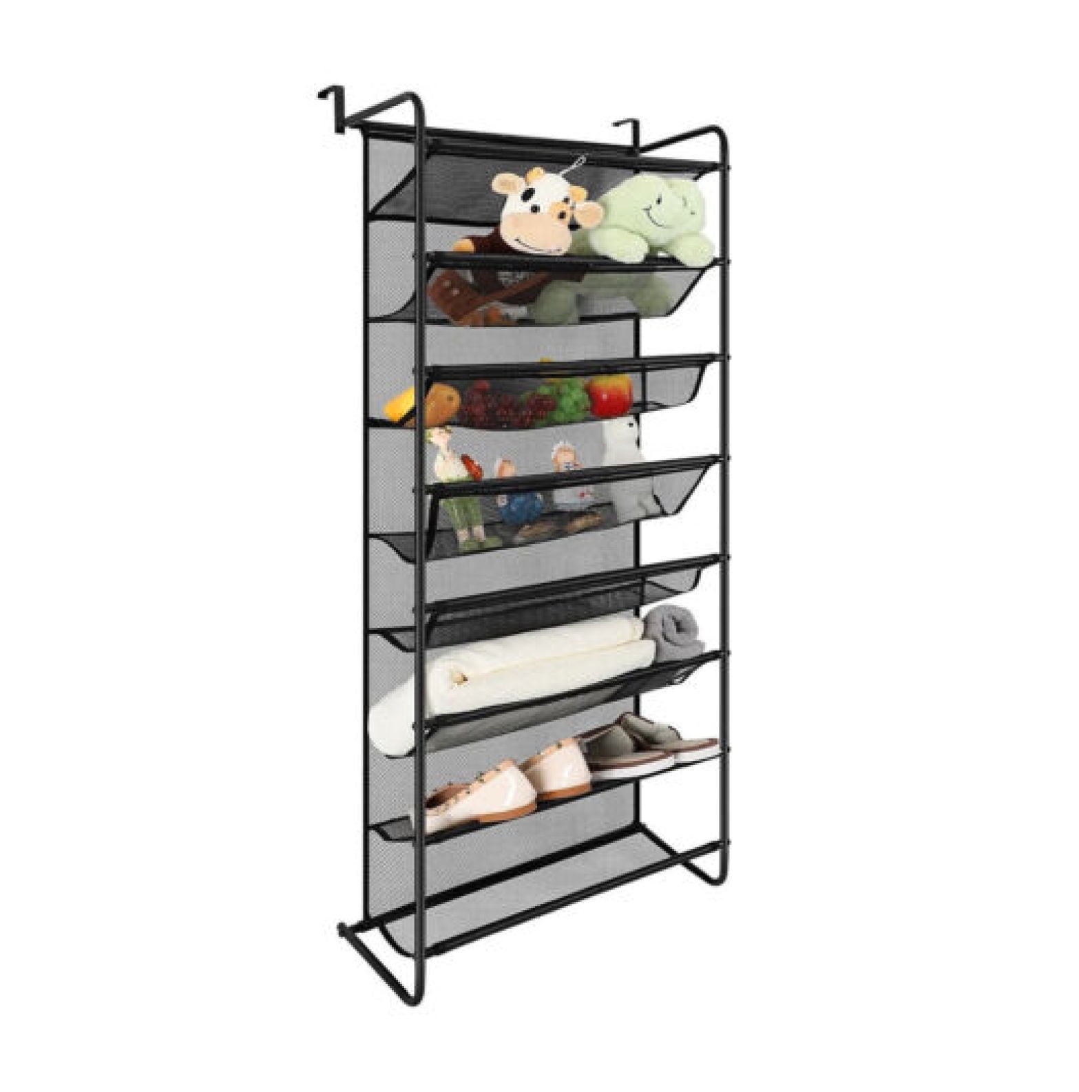 8Tier Heavy Duty Over The Door Shoe Organizer Rack Closet Hanging