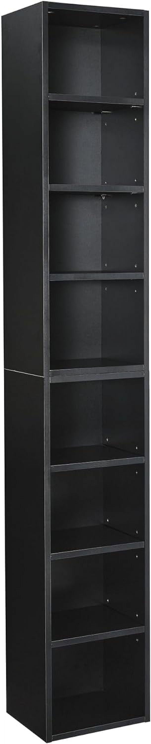8-Tier Media Tower Rack with Adjustable Shelves - Multi-Functional ...