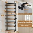 thumbnail image 1 of 8 Tier Over The Door Pantry Organizer, Adjustable Spice Rack with Wall Mount Storage for Kitchen Cabinet and Closet, 1 of 6