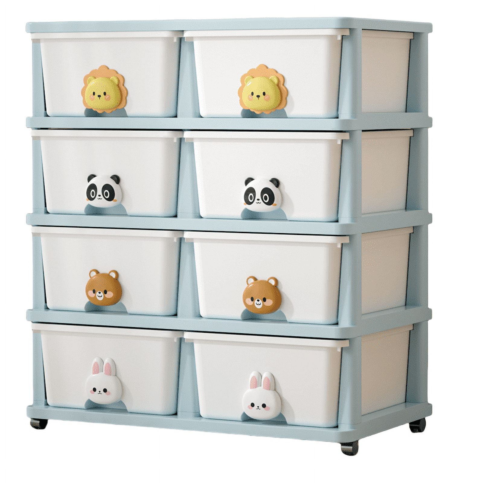 8-Tier Rolling Drawer Storage Rack - 8Removable Drawers, Flexible ...