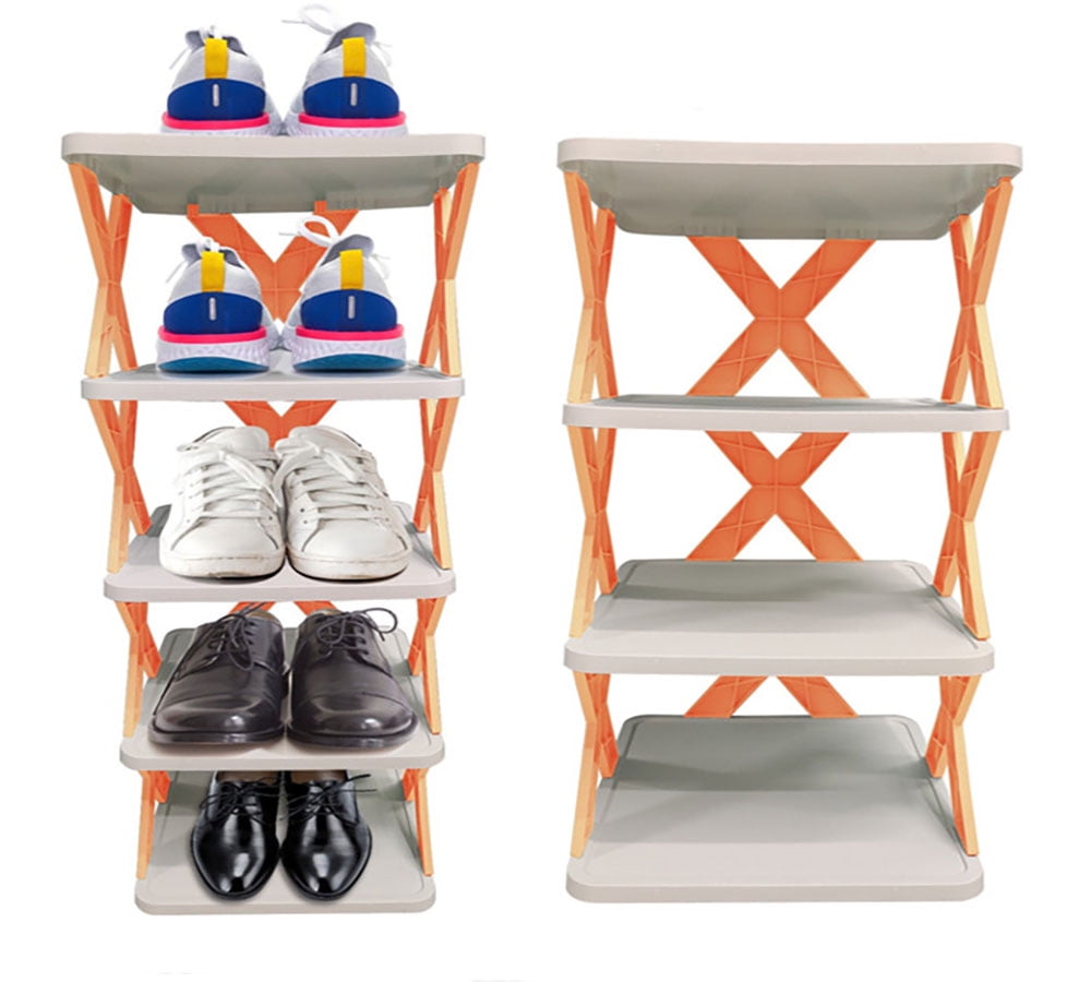 Vertical Shoes Rack Free Standing Shoe Shelf Foldable Racks For