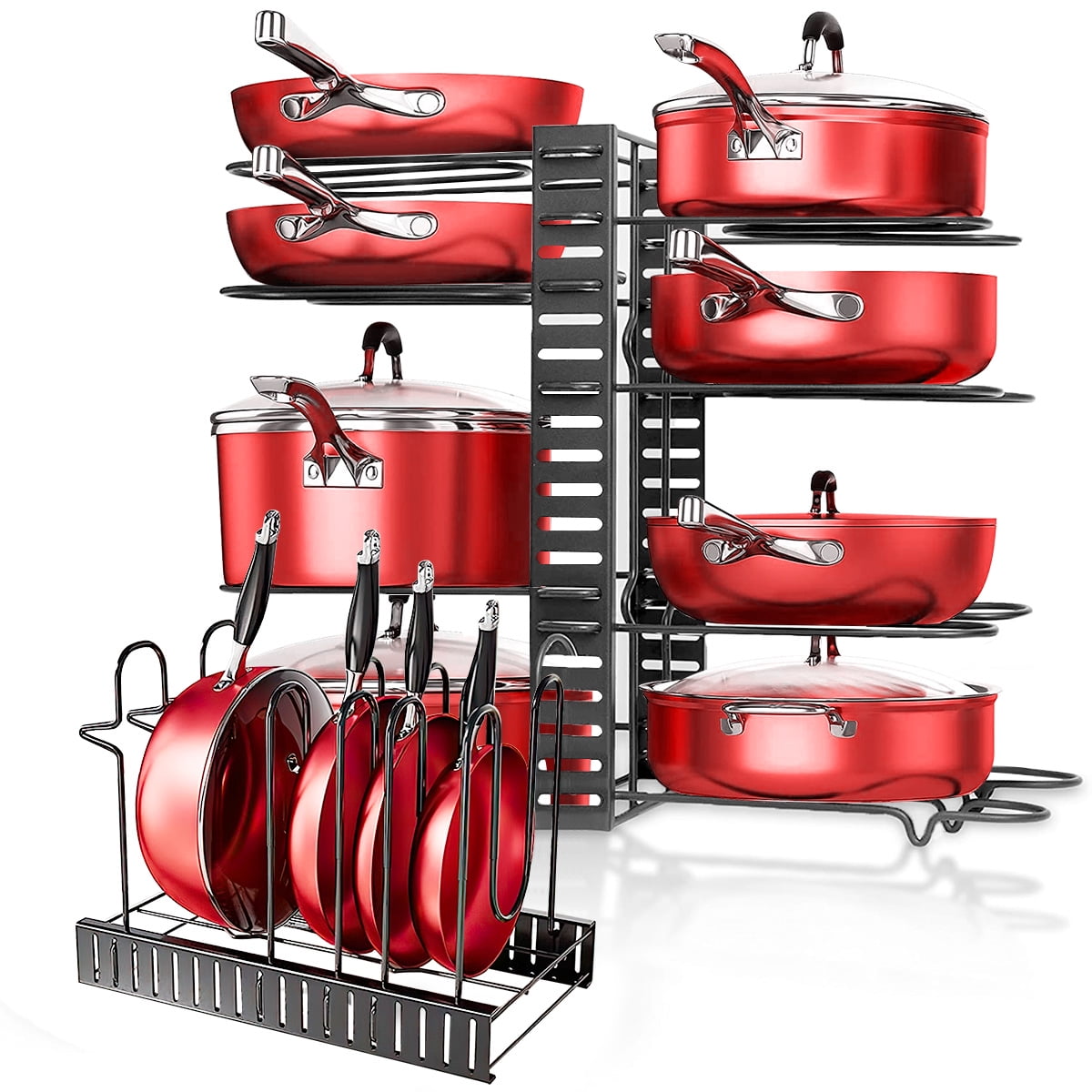 Auledio Pan Storage Multipurpose Pots Holder Kitchen Storage Shelf