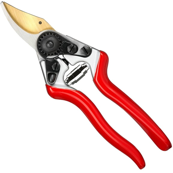 8" Titanium Pruning Shears - Heavy Duty Professional Bypass Pruner Use As Rose Clippers  Gardening Secateurs Garden Handheld Yard Tree Plant Tool