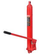 8 Ton Hydraulic Long Ram Jack - Dual Double Piston Pump, Clevis Base, Red - Heavy-Duty 16,000 lb Capacity for Engine Hoists, Shop Cranes & Garage Lifting