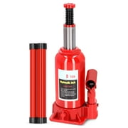 8 Ton Hydraulic Welded Bottle Jack, Red Jack for Car Repair