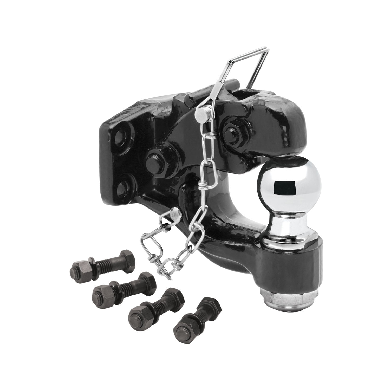 8 Ton Pintle Hook with 2" Ball Replacement Auto Part, Easy to Install