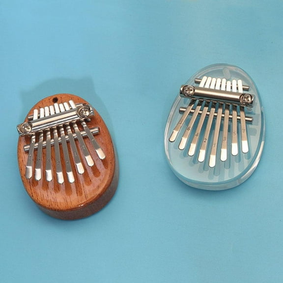 8 Tone Mini Thumb Piano Portable Finger Piano Wooden Musical Instrument for Children Beginners Professionals