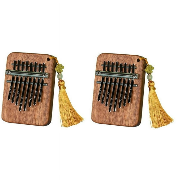 8-Tone Sapele Water Drop Medium Kalimba Portable Five-Finger Piano Suitable for Beginners Finger Piano Instrument C