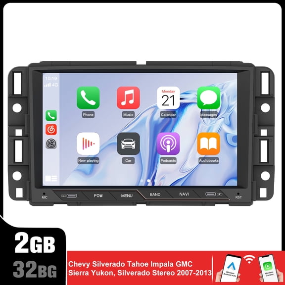 8" Touch Screen Android 13 Bluetooth Wireless Carplay Car Stereo Radio Head Unit GPS Navigation Player For Chevrolet Chevy Silverado Tahoe Traverse/ GMC Sierra/Yukon Acadia