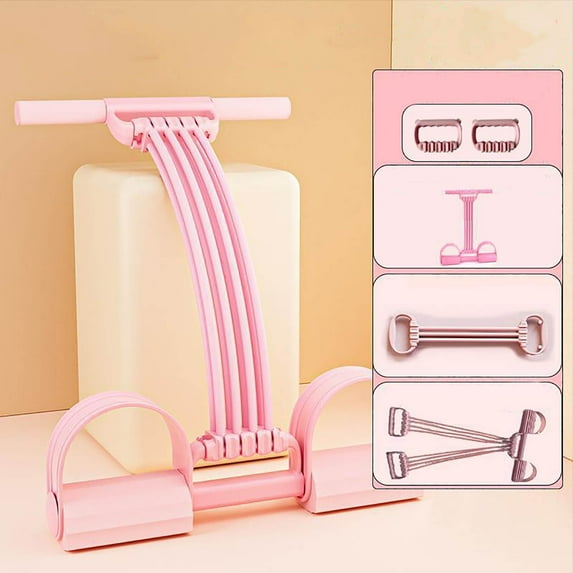 8-Tube Pedal Resistance Band Multifunction Tension Rope Elastic Yoga Pedal Puller Body Stretching Trainer Home Gym Workout Equipment