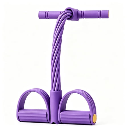 8-Tube Pedal Resistance Band - Upgraded Sit-up Body Trimmer for Home Gym - 3-in-1 Multi-Function Elastic Pull Rope for Leg, Back & Chest Stretch