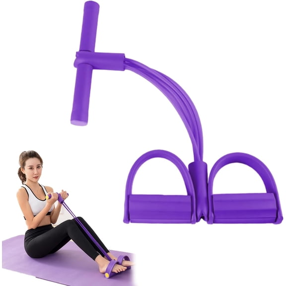 8-Tube Resistance Bands Set with Adjustable Pedals - Detachable Full Body Workout Equipment for Home, Arm, Leg, Glute & Stretching Exercise(XX)