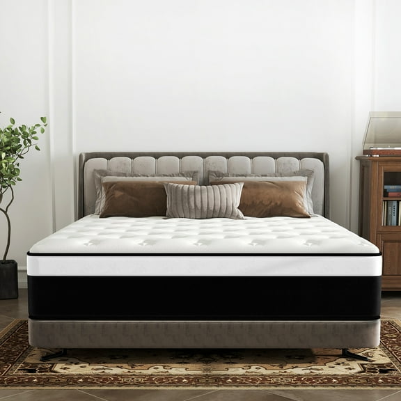 DalisTairy 8" Twin Mattress Gel Memory Foam Spring Hybrid Mattress in a Box,Medium Firm