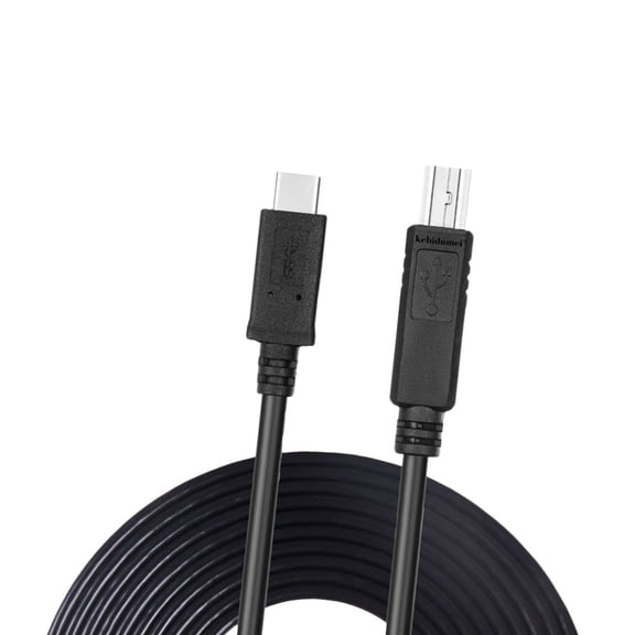 Topbathy USB Printer Scanner Cable Black Compatible with Multiple USB Devices