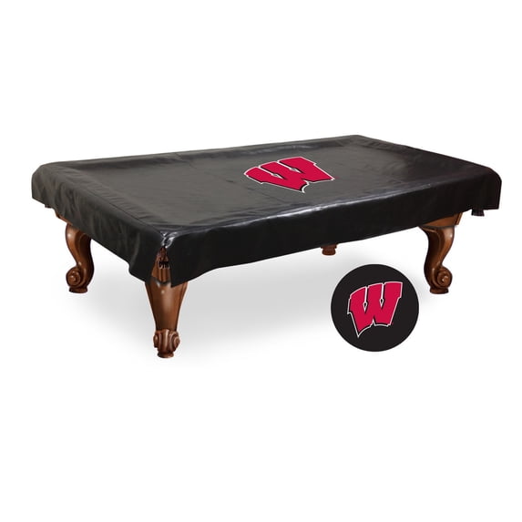 8' University of Wisconsin (W) Pool Table Cover