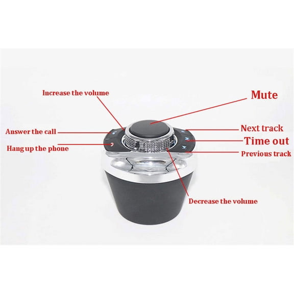 8 User-defined Functions Car Wireless Steering Wheel Control Button with Lights