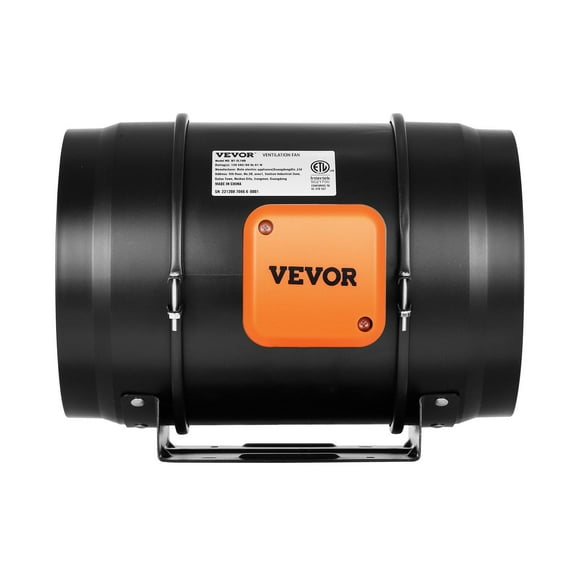 8" Variable Speed Inline Duct Exhaust Fan - Energy Efficient EC Motor Blower Kit for HVAC