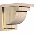thumbnail image 1 of 8"W x 10"D x 10"H Alpine Rough Sawn Corbel w/Backplate, Douglas Fir, 1 of 9