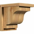 thumbnail image 1 of 8"W x 10"D x 10"H Newport Rough Sawn Corbel w/Backplate, Western Red Cedar, 1 of 9