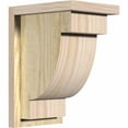 thumbnail image 1 of 8"W x 10"D x 14"H Alpine Rough Sawn Corbel w/Backplate, Douglas Fir, 1 of 9