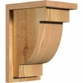 thumbnail image 1 of 8"W x 10"D x 14"H Alpine Rough Sawn Corbel w/Backplate, Western Red Cedar, 1 of 9