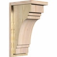 thumbnail image 1 of 8"W x 10"D x 18"H Pescadero Rough Sawn Corbel w/Backplate, Douglas Fir, 1 of 9