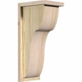 thumbnail image 1 of 8"W x 10"D x 22"H Carmel Rough Sawn Corbel w/Backplate, Douglas Fir, 1 of 9