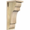 thumbnail image 1 of 8"W x 10"D x 22"H New Brighton Rough Sawn Corbel w/Backplate, Douglas Fir, 1 of 9