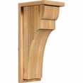 thumbnail image 1 of 8"W x 10"D x 22"H Yorktown Rough Sawn Corbel w/Backplate, Western Red Cedar, 1 of 9