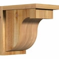 thumbnail image 1 of 8"W x 12"D x 12"H Del Monte Rough Sawn Corbel w/Backplate, Western Red Cedar, 1 of 9