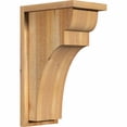 thumbnail image 1 of 8"W x 12"D x 20"H Yorktown Rough Sawn Corbel w/Backplate, Western Red Cedar, 1 of 9