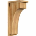 thumbnail image 1 of 8"W x 12"D x 24"H Huntington Rough Sawn Corbel w/Backplate, Western Red Cedar, 1 of 9