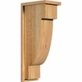 thumbnail image 1 of 8"W x 12"D x 28"H Alpine Rough Sawn Corbel w/Backplate, Western Red Cedar, 1 of 9