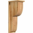 thumbnail image 1 of 8"W x 12"D x 28"H Crestline Rough Sawn Corbel w/Backplate, Western Red Cedar, 1 of 9