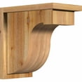 thumbnail image 1 of 8"W x 14"D x 14"H Del Monte Rough Sawn Corbel w/Backplate, Western Red Cedar, 1 of 9