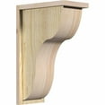 thumbnail image 1 of 8"W x 14"D x 22"H Carmel Rough Sawn Corbel w/Backplate, Douglas Fir, 1 of 9