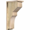 thumbnail image 1 of 8"W x 14"D x 26"H Monterey Rough Sawn Corbel w/Backplate, Douglas Fir, 1 of 9