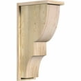 thumbnail image 1 of 8"W x 14"D x 26"H Ridgewood Rough Sawn Corbel w/Backplate, Douglas Fir, 1 of 9