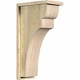 thumbnail image 1 of 8"W x 14"D x 26"H Yorktown Rough Sawn Corbel w/Backplate, Douglas Fir, 1 of 9