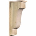 thumbnail image 1 of 8"W x 14"D x 30"H Newport Rough Sawn Corbel w/Backplate, Douglas Fir, 1 of 9