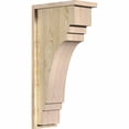 thumbnail image 1 of 8"W x 14"D x 30"H Pescadero Rough Sawn Corbel w/Backplate, Douglas Fir, 1 of 9