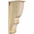 thumbnail image 1 of 8"W x 14"D x 30"H Ridgewood Rough Sawn Corbel w/Backplate, Douglas Fir, 1 of 9