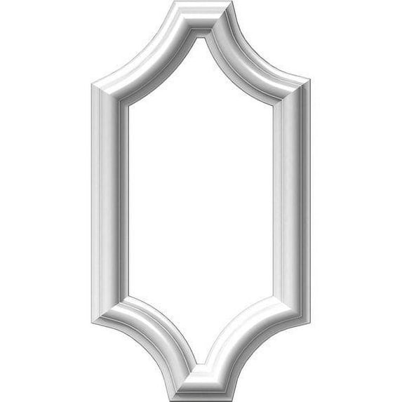 8"W x 16"H x 1/2"P Ashford Molded Scalloped Wainscot Wall Panel
