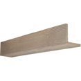 thumbnail image 1 of 8"W x 4"H x 14'L 2-Sided (L-beam) Sandblasted Endurathane Faux Wood Ceiling Beam, Whitewash, 1 of 17