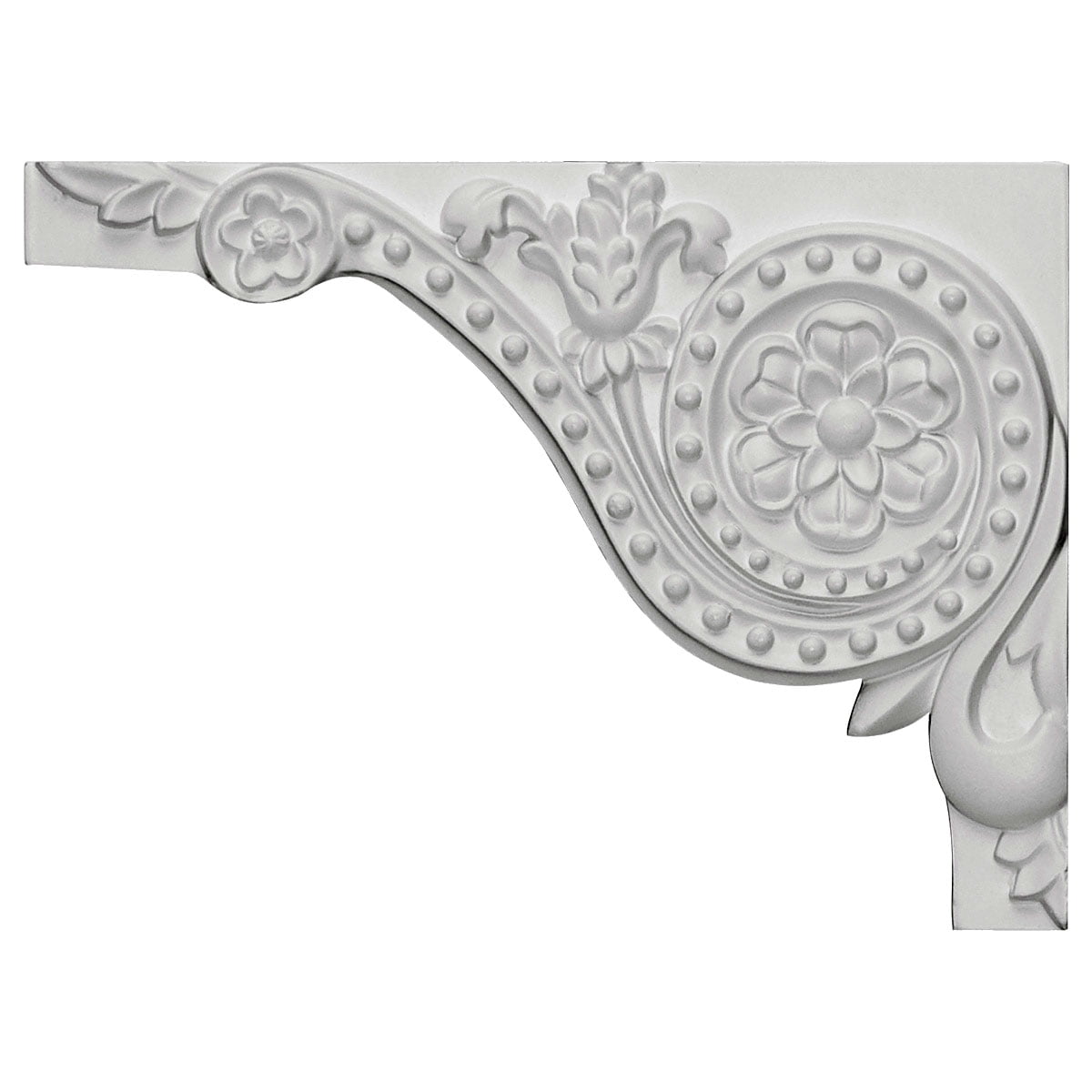White Polyurethane Decorative Stair Bracket Moulding