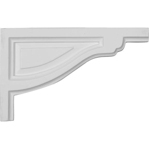 8"W x 5"H x 1/2"D Small Traditional Stair Bracket, Right